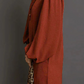 Terilee Coffee Shift Long Sleeve Short Length One Piece Dress