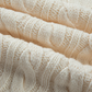 Alicia Beige Drop Shoulder Round Neck Cable Knit Sweater