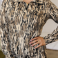 Tawni Brown Camouflage Zipper Collar Front Pocket Pullover Sweatshirt