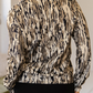 Tawni Brown Camouflage Zipper Collar Front Pocket Pullover Sweatshirt