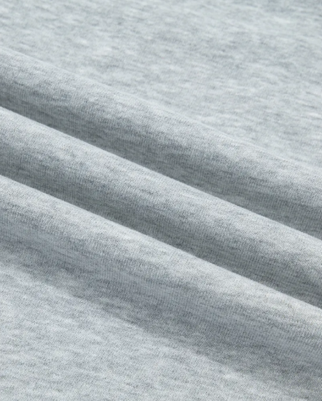 Grey Exposed Seam Mock Neck STATE Letter Graphic Loose Sweatshirt