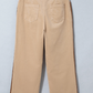 Lucienne Corduroy Side Panel Colorblock Straight Leg Pants