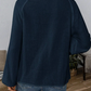 Chelsi Navy Stitch Boho Blouse