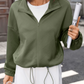 Tinna Army Green Textured Bomber Jacket