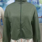 Tinna Army Green Textured Bomber Jacket