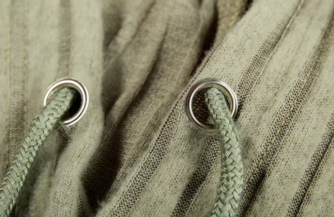 Luca Sage Ribbed Hoodie