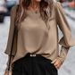 Marta Puff Sleeve Button Back Blouse