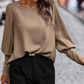 Marta Puff Sleeve Button Back Blouse