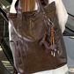 Chanae PU Leather Laptop Backpack - 2 Colors (No Bag Charm)