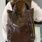 Chanae PU Leather Laptop Backpack - 2 Colors (No Bag Charm)