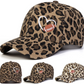 Football Heart Embroidered Baseball Cap - 2 Colors