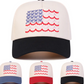 Flag Embroidered Baseball Cap - 3 Colors