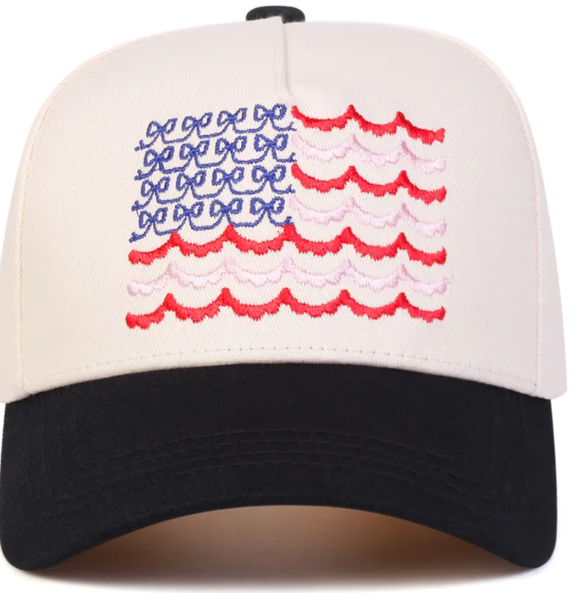 Flag Embroidered Baseball Cap - 3 Colors