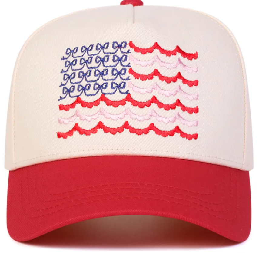 Flag Embroidered Baseball Cap - 3 Colors