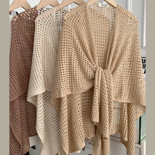 Knit Open Shawl - 3 Colors