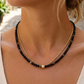 2 Piece Beaded Chain Natural Stone Necklace - 6 Colors