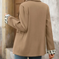 Evalee Chic Leopard‑Cuff Blazer