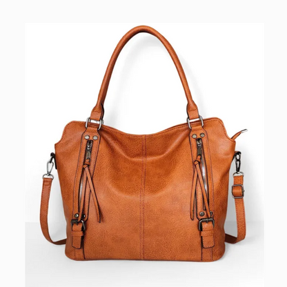 Itzel Dual‑Zip Accent Shoulder Bag