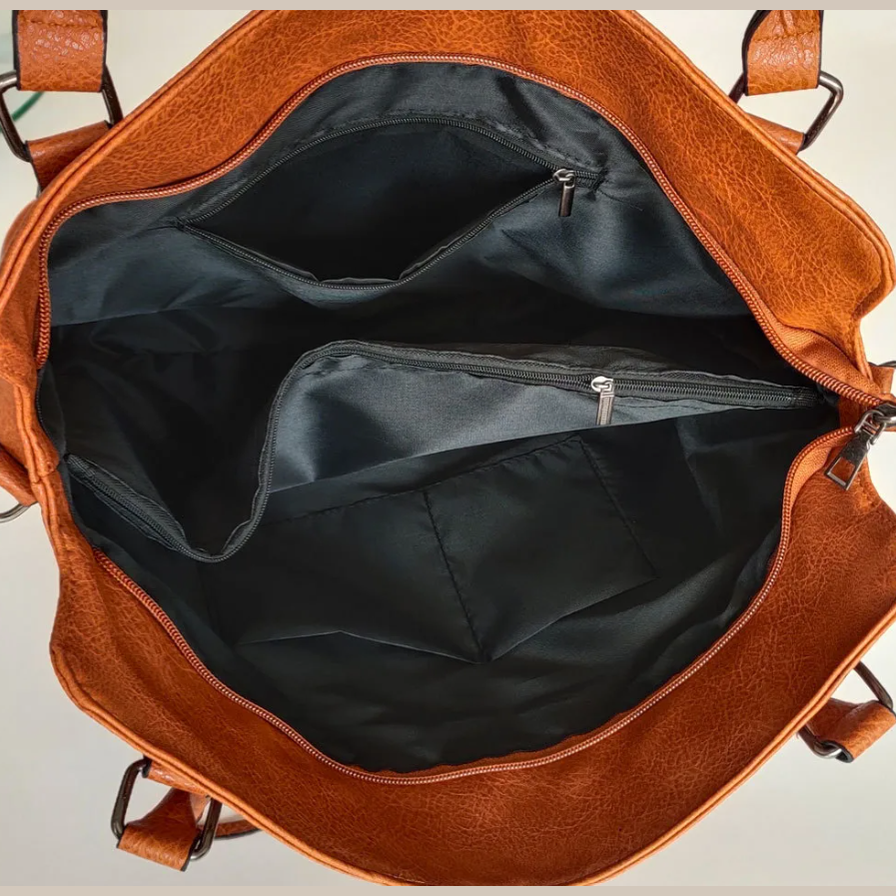 Itzel Dual‑Zip Accent Shoulder Bag