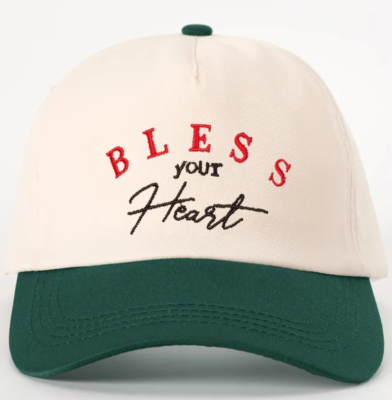 Bless Your Heart Embroidered Baseball Cap - 6 Colors