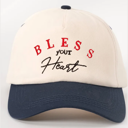 Bless Your Heart Embroidered Baseball Cap - 6 Colors