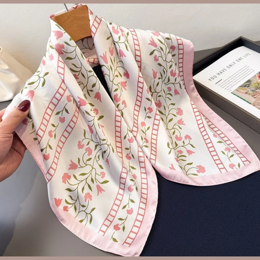 Floral Neck Scarf - 4 Colors