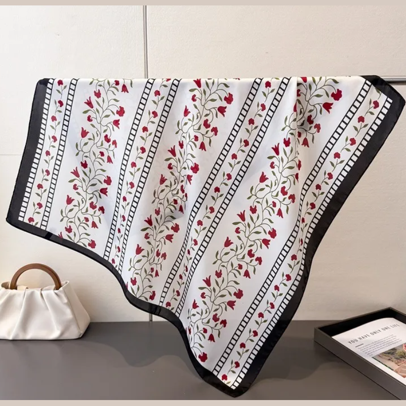Floral Neck Scarf - 4 Colors