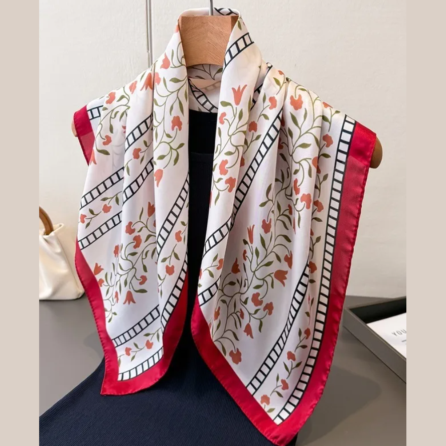 Floral Neck Scarf - 4 Colors