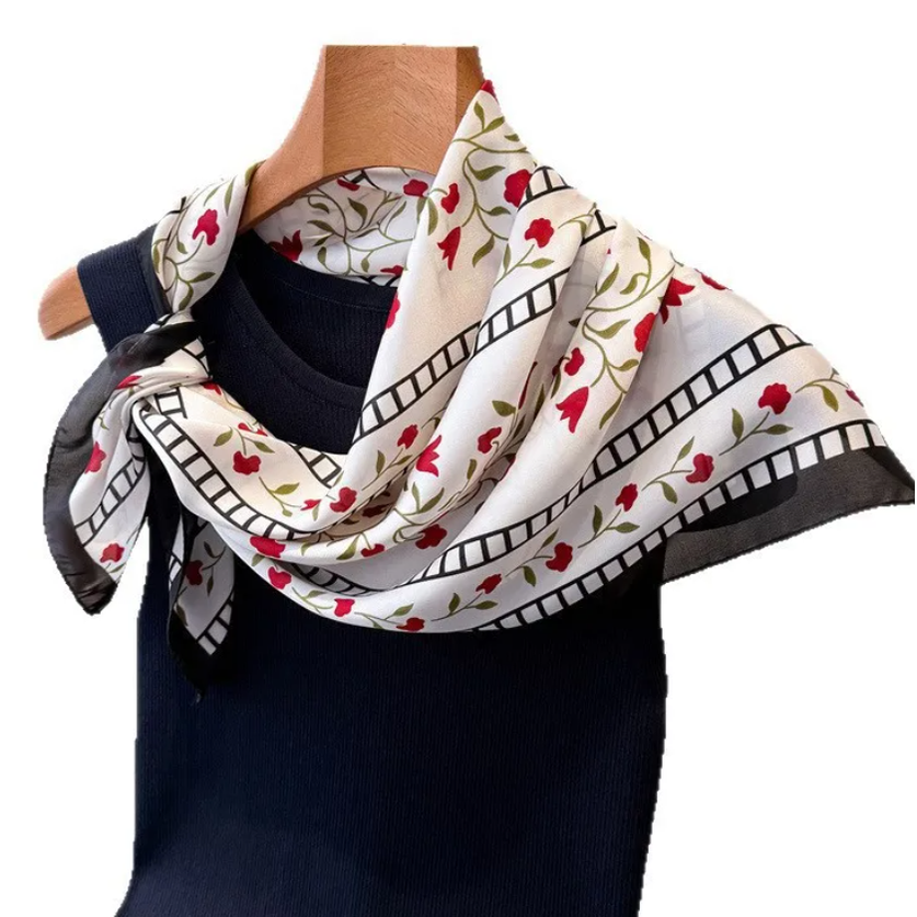 Floral Neck Scarf - 4 Colors
