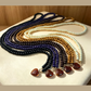 Beaded Necklace With Heart Pendant - 5 Colors
