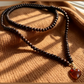 Beaded Necklace With Heart Pendant - 5 Colors