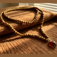 Beaded Necklace With Heart Pendant - 5 Colors