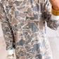 Jasma Camo Print Long Sleeve Pocket Mini Dress