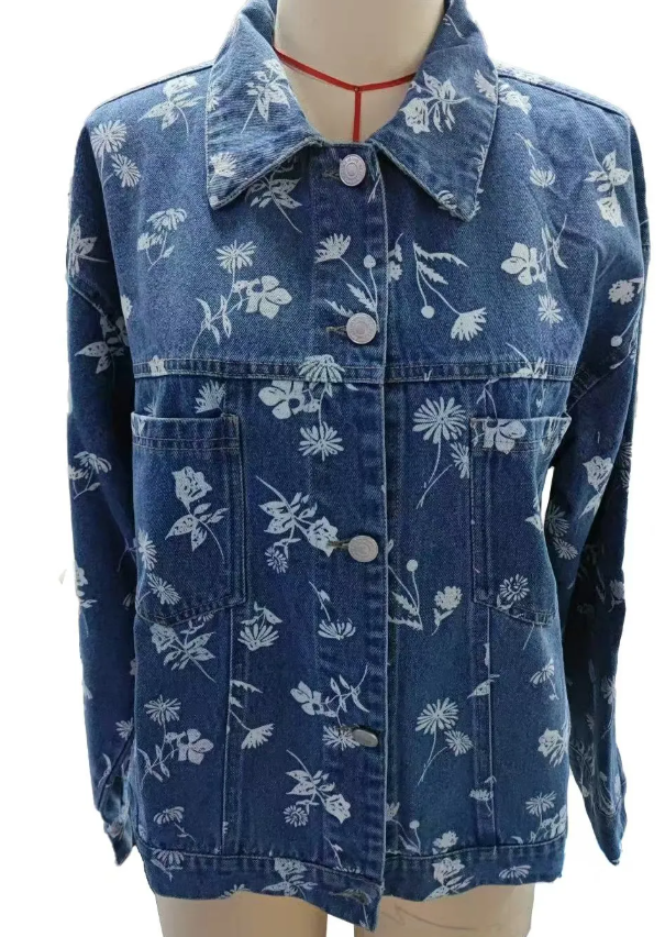 Juliva Wildflower Denim Jacket