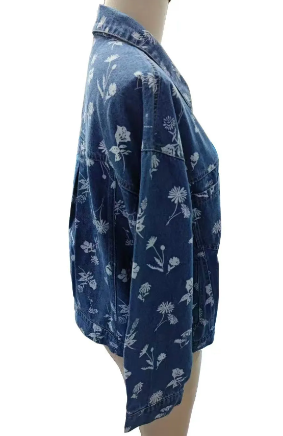 Juliva Wildflower Denim Jacket