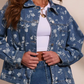 Juliva Wildflower Denim Jacket