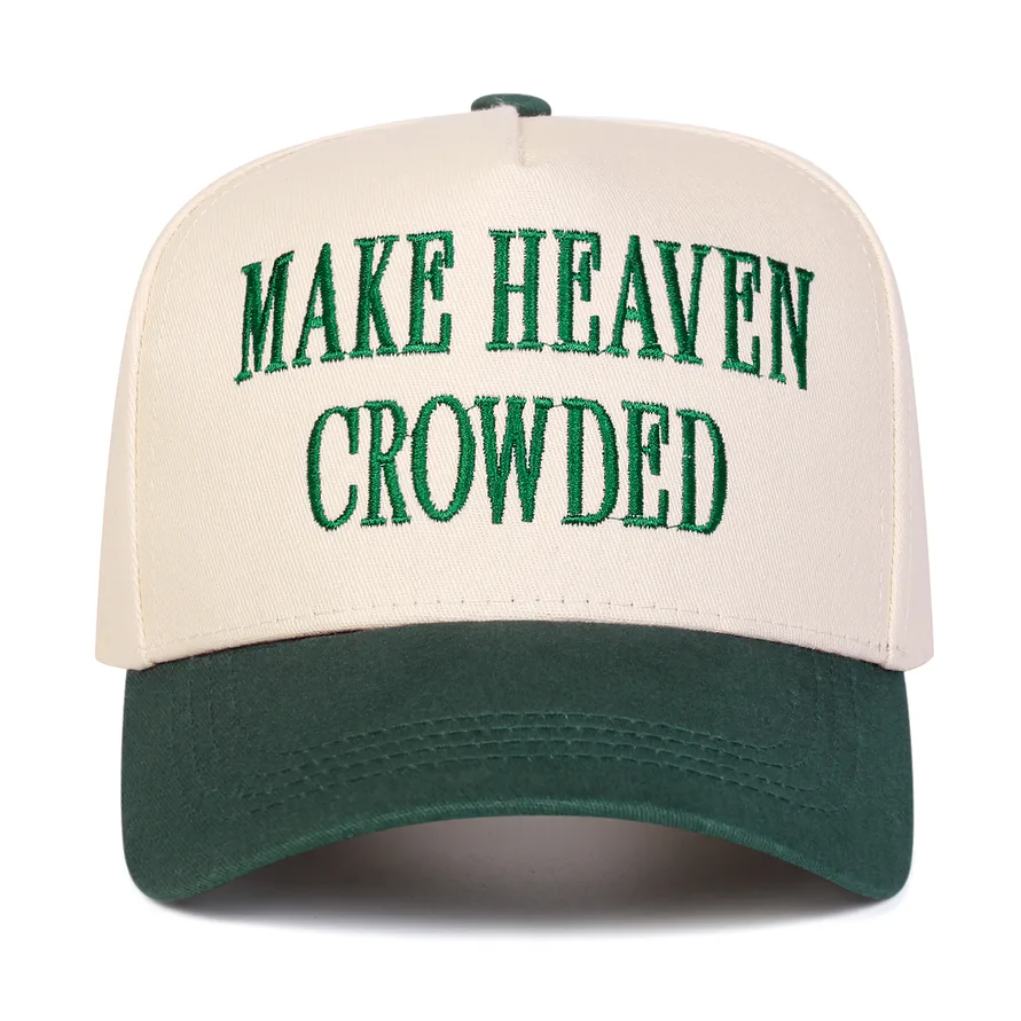 Make Heaven Crowded Embroidered Baseball Cap - 3 Colors