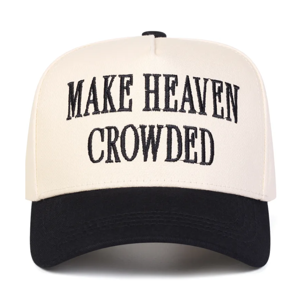 Make Heaven Crowded Embroidered Baseball Cap - 3 Colors
