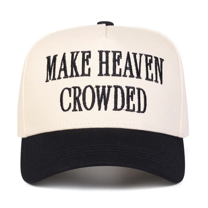 Make Heaven Crowded Embroidered Baseball Cap - 3 Colors