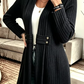 Prestyn Black Classic Poise Button Detail Cardigan