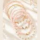 Hearts & Pearls Bracelet Set - 3 Colors
