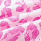 Karrie Pink Abstract Leopard Print Tie Waist Puff Sleeve Mini Shirt Dress