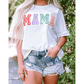 REDUCED!!!  Mama White MAMA Chenille Patched Crew Neck T Shirt   REDUCED!!!