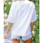 REDUCED!!!  Mama White MAMA Chenille Patched Crew Neck T Shirt   REDUCED!!!
