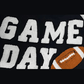 Black GAME DAY Graphic Varsity Pullover Sweatshirt