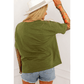 REDUCED!!!  Marloe Green Faux Two Piece Floral Long Sleeve Patchwork Tee  REDUCED!!!