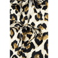 REDUCED!!!  Cinni Leopard Bubble Sleeve Bow Tie Front Peplum Blouse  REDUCED!!!