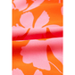 Teresita Orange Floral Print Collared Button Neckline Flutter Sleeve Blouse