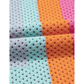 Krysta Orange Color Block Eyelet Casual Sweater T Shirt
