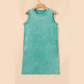 Paris Green Mineral Wash Tank Mini Dress with Pockets